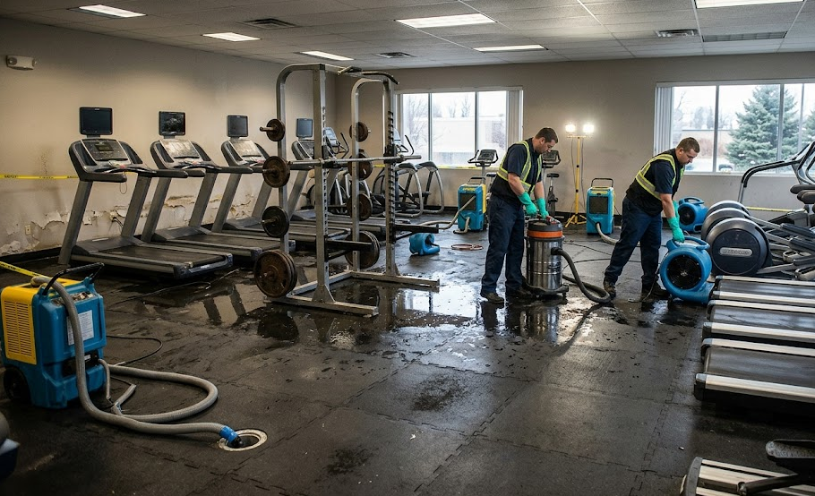 Gym water damage restoration in boise