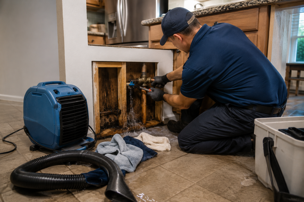 burst pipe emergency in a residential service Boise id